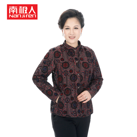 中老年羽绒内衣大码立领 南极人羽绒内胆女羽绒服 妈妈装商品大图