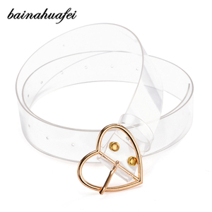 透明皮带女简约百搭腰带