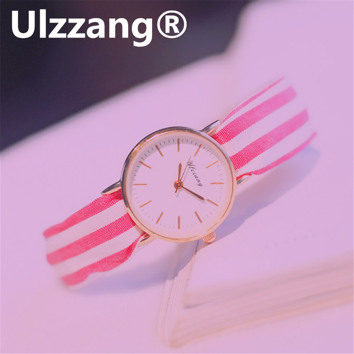 森系条纹布带绑带腕表 ulzzang 系带手表女韩版简约小清新学生潮流 森系条纹布带绑带腕表 ulzzang 系带手表女韩版简约小清新学生潮流