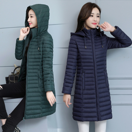 女棉衣2018新款冬季中长款羽绒棉服中年女装加厚棉袄修身女士外套商品大图