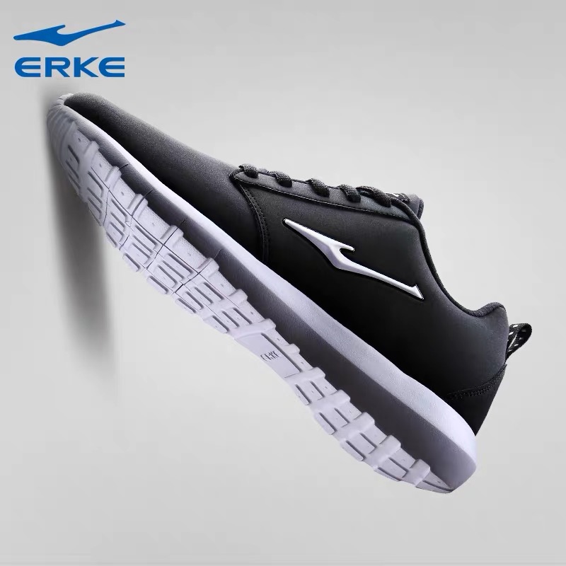 Genuine ERKE Men's Shoes Winter Leather Waterproof Red Heart Erke Autumn and Winter Running Shoes Sneakers Men's Autumn