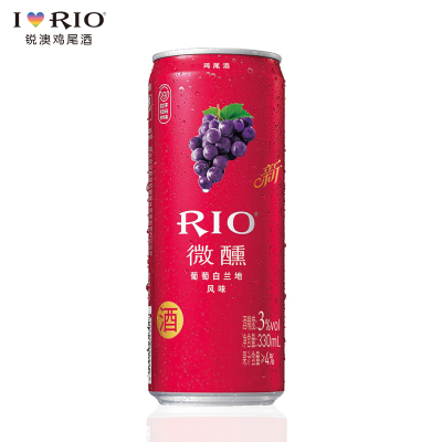 RIO锐澳3度G微醺紫葡萄口味330ml单罐装