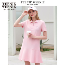 新品 百褶POLO连衣裙TTOM82693K 女装 Weenie小熊2018夏装 Teenie