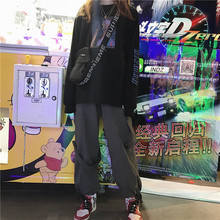 现货Sacrednss R复古嘻哈街头chic飘带工装阔腿抽绳束脚裤子男女