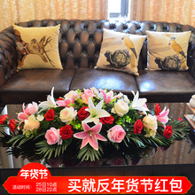 商务活动礼仪台花会议室办公桌花治谈室演讲台花酒店餐桌装饰花艺