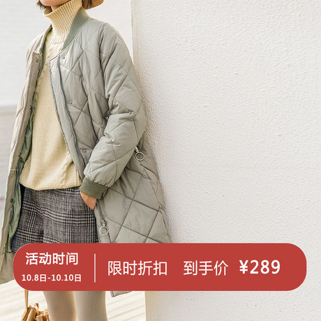 10.8CLOUDSPACE女装外套中长款棉衣上衣韩版棉服女冬M9415商品大图