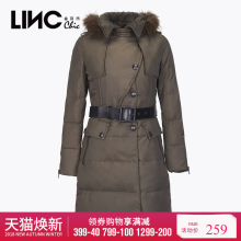 【店铺活动款】金羽杰女装羽绒服女中长款毛领韩版外套潮反季正品图片