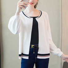 奢姿2018秋季新款大码女装200斤胖mm时尚减龄遮肚子针织开衫外套图片