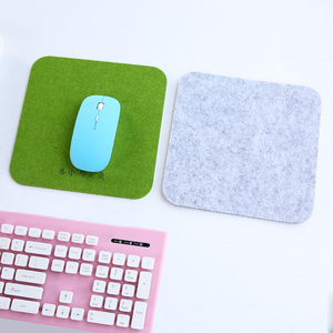 居家创意加厚毛毡鼠标垫纯色桌面办公游戏桌垫子笔记本电脑腕垫
