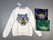 2019秋冬新款 重工虎头立体刺绣花卫衣男女情侣款纯棉毛圈上衣
