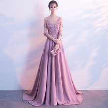 修身 显瘦新娘婚礼礼服宴会回门粉色连衣裙优雅 结婚敬酒服2018新款