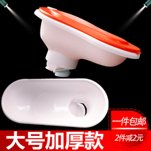 塑料带盖防臭蹲便器蹲坑坐便器 修工地临时小便大便池 简易马桶