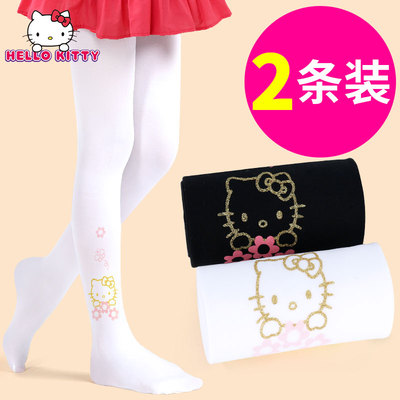 秋冬款加厚加绒儿童连裤袜大童白色舞蹈袜女童