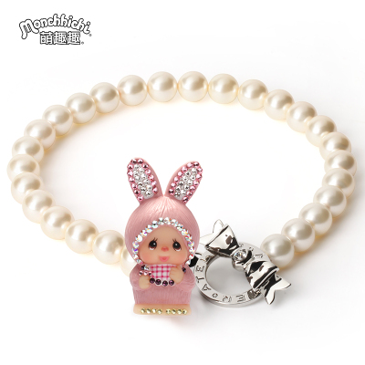 Monchhichi/萌趣趣锁骨链颈日韩甜美夸张仿珍珠项链女友礼物N007