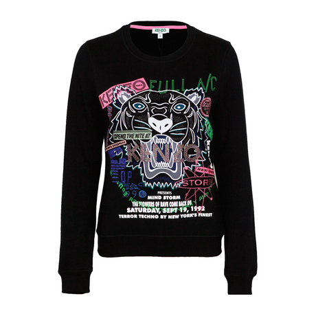 KENZO/高田贤三秋冬新款全棉虎头刺绣卫衣女4XG 2SW850商品大图