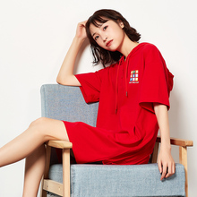唐狮连衣裙女夏2018新款T恤裙子9.3图片