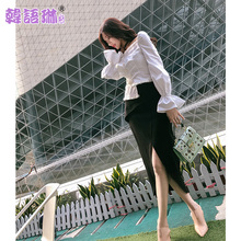 韩语琳秋装性感裙子2018新款女装韩版高腰半身裙显瘦包臀裙中长裙图片
