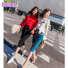 韩语琳裙子2018秋冬季新款女装韩版高腰中长裙针织裙包臀半身裙女图片