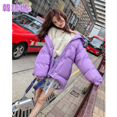韩语琳新款棉服2018秋冬女装韩版时尚宽松显瘦长袖保暖棉衣外套女商品大图