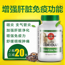 Wisdom美国进口超级云芝护肝支气管止咳提高免疫力120片 Mushroom