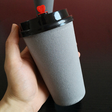加绒发泡杯净版灰500.700ml一次性咖啡奶茶杯纸杯可定制500只装