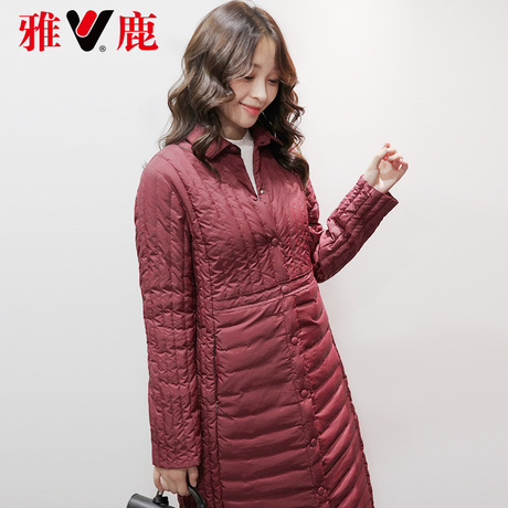 yaloo/雅鹿2017冬装新款韩版宽松女装羽绒服女士羽绒服商品大图