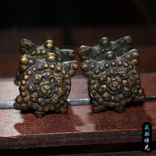 雪域兴佛 藏传佛教爆老天铁托甲西藏金轮背云天铁金刚吊坠一对