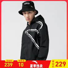 官网正品 运动上衣针织开衫 连帽男装 男士 安踏外套2019春季新款