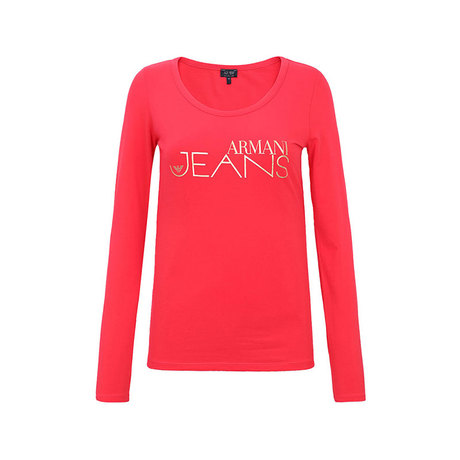Armani/阿玛尼2018新款女士修身logo长袖T恤 6X5T425J商品大图