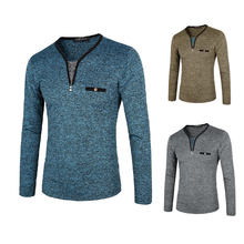 男士长袖T恤2017 Mens t shirts long sleeve men Slim Fit shirt