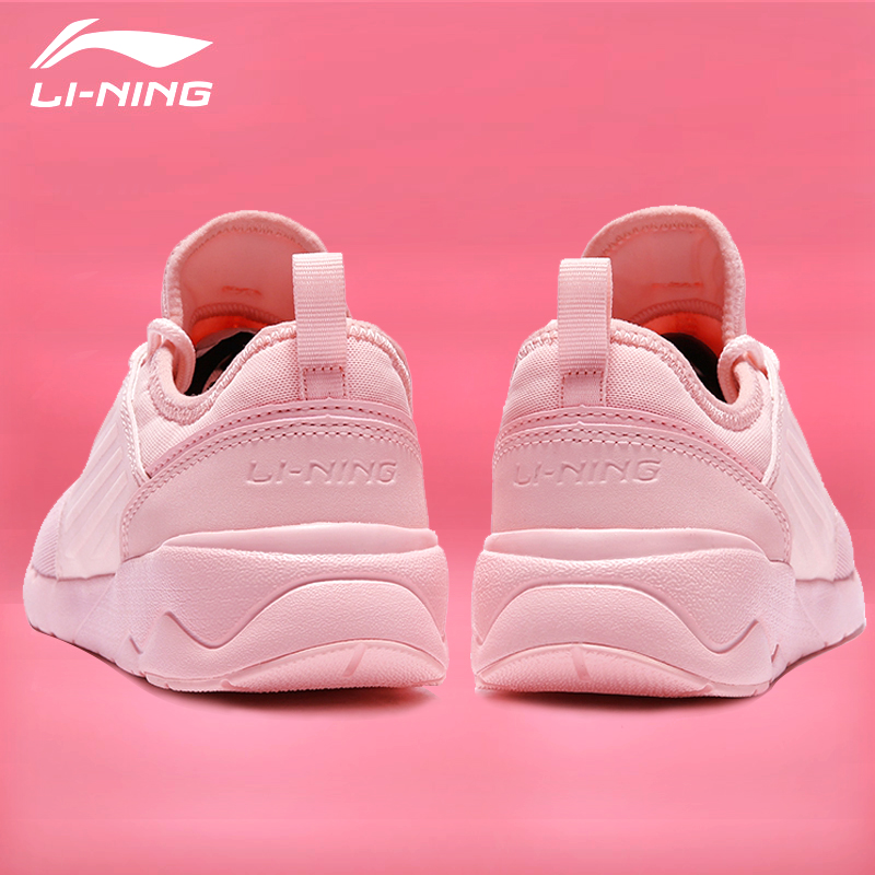 Li Ning Women's Running Shoes 2019 Autumn and Winter New Pink Low Top Training Shoes Casual Shoes Board Shoes Sports Shoes Women