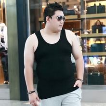 背心男夏季加肥加大码 胖子肥佬莫代尔薄款 宽松棉打底汗衫 男士 大码