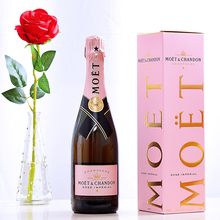 法国香槟酒 带礼盒 酩悦粉红玫瑰香槟葡萄气泡起泡酒Moet Chandon