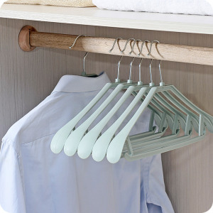 加粗塑料宽肩衣架