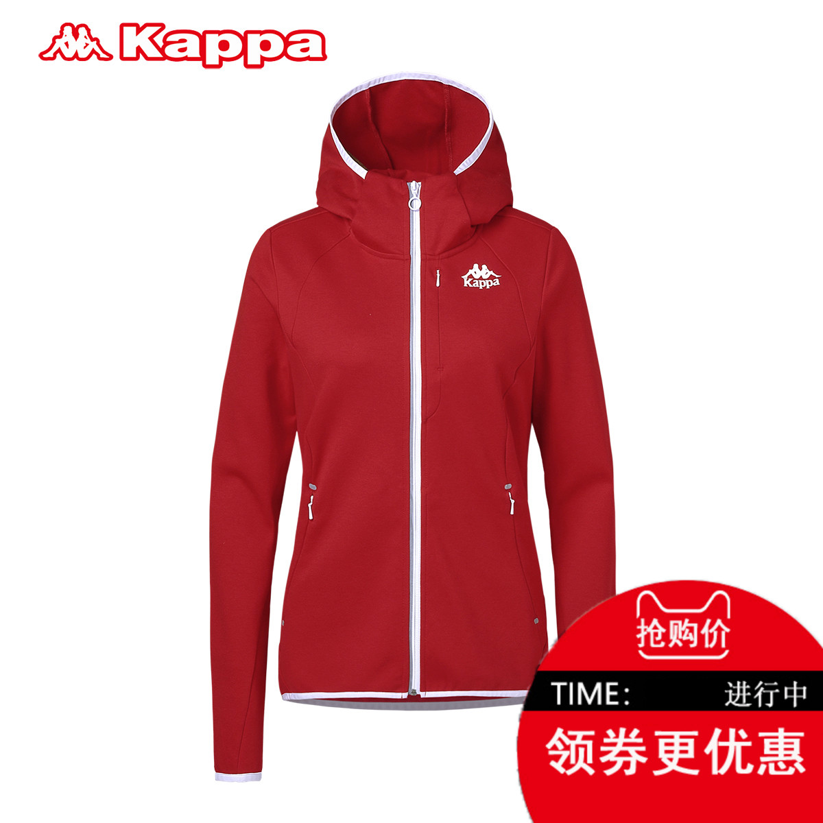 Kappa卡帕 女款卫衣运动服休闲运动服装女健身运动外套|K0762MK05