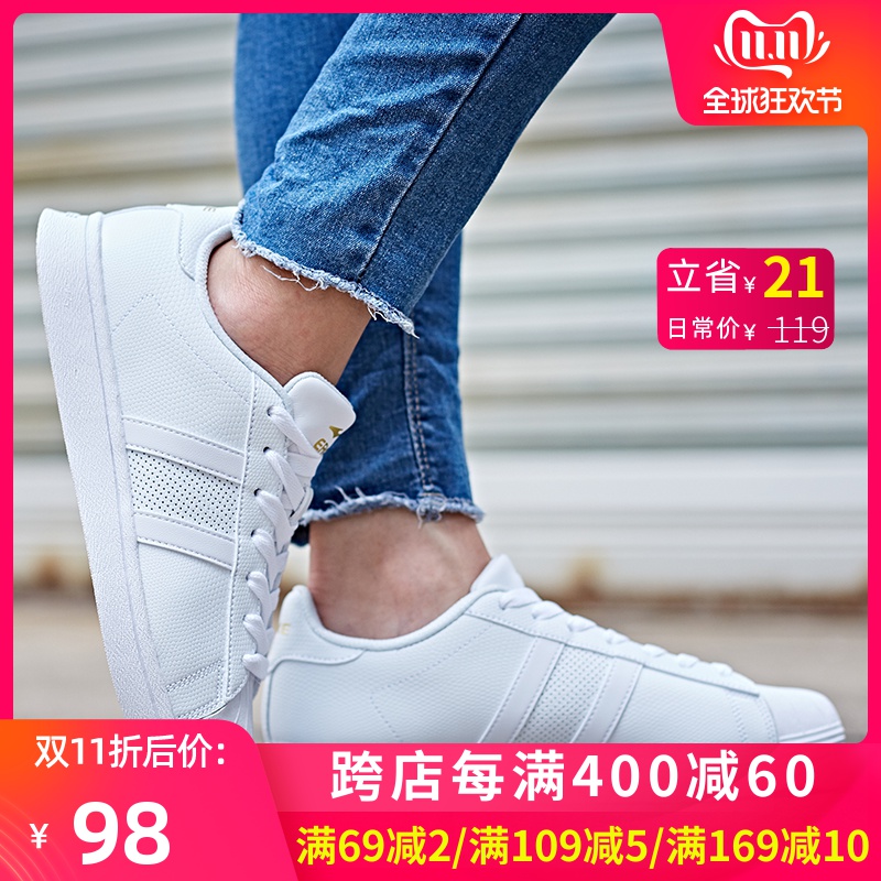 ERKE shell head women's shoes classic casual shoes Student activism shoes small white shoes small fresh Skate shoe women