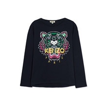 KENZO/高田贤三新款经典虎头款男童圆领长袖T恤KM10028-04图片
