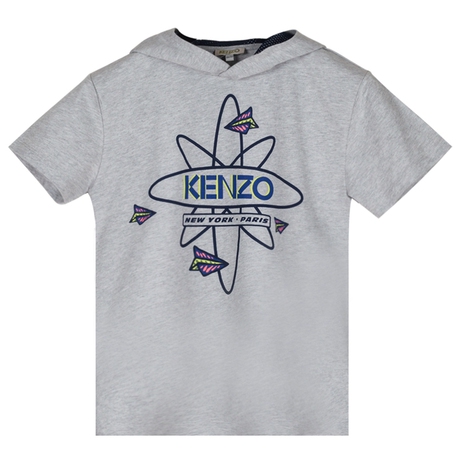 KENZO/高田贤三 童装带帽百搭短袖T恤 KL10728-22商品大图