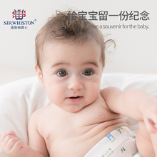 宝宝手足印泥手足印手脚印手印纪念品婴儿新生儿水晶相框饰品