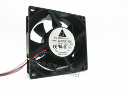 全新正品台达AFC0912DE9CM12V2.5A4针PWM温控大风量风扇