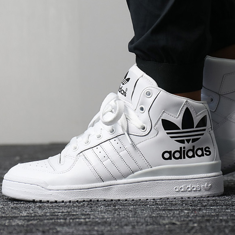 Adidas Clover Men's and Women's Shoes 2019 Winter New Sport FORUM High Top Board Shoes Casual Shoes