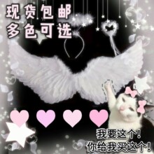cos 羽毛 道具 Lolita天使翅膀手杖恶魔可配爱神乐章天使街道手作
