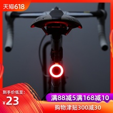 备配件 自行车尾灯usb充电山地车灯夜骑公路车骑行高亮创意尾灯装