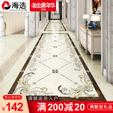 现代客厅地砖拼花 全抛釉800x800 过道餐厅地板砖拼花图瓷砖
