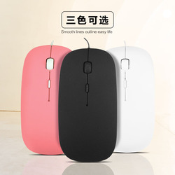 笔记本TT伸缩有线鼠标电脑静音办公游戏鼠标便携男女生联想戴尔惠普三星华硕华为神舟