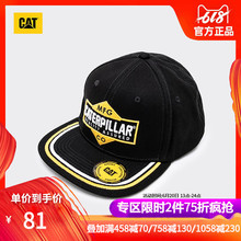 卡特春夏新款 CAT 平沿棒球帽镶边鸭舌帽CI1BC20139AC09