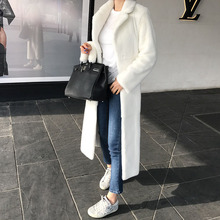 2018新款冬长款皮草外套女仿水貂绒中长款显瘦獭兔毛毛绒大衣女装图片