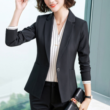 秋冬2018职业装女装套装韩版修身女士西服白领正装女上班文员工装图片