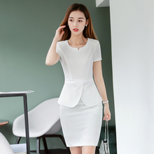 职业套装女装2018夏季新款时尚气质美容院店长工作服正装会所工装图片