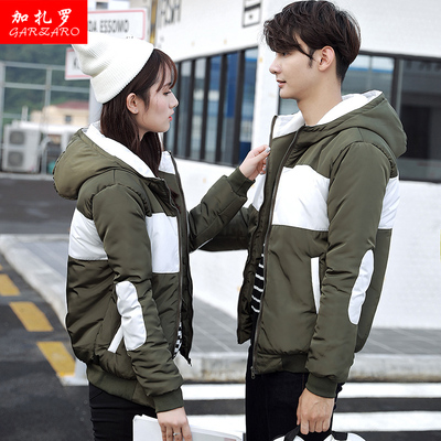 班服秋冬装棉衣2018新款情侣装男女加厚羽绒棉服学生棉袄连帽外套